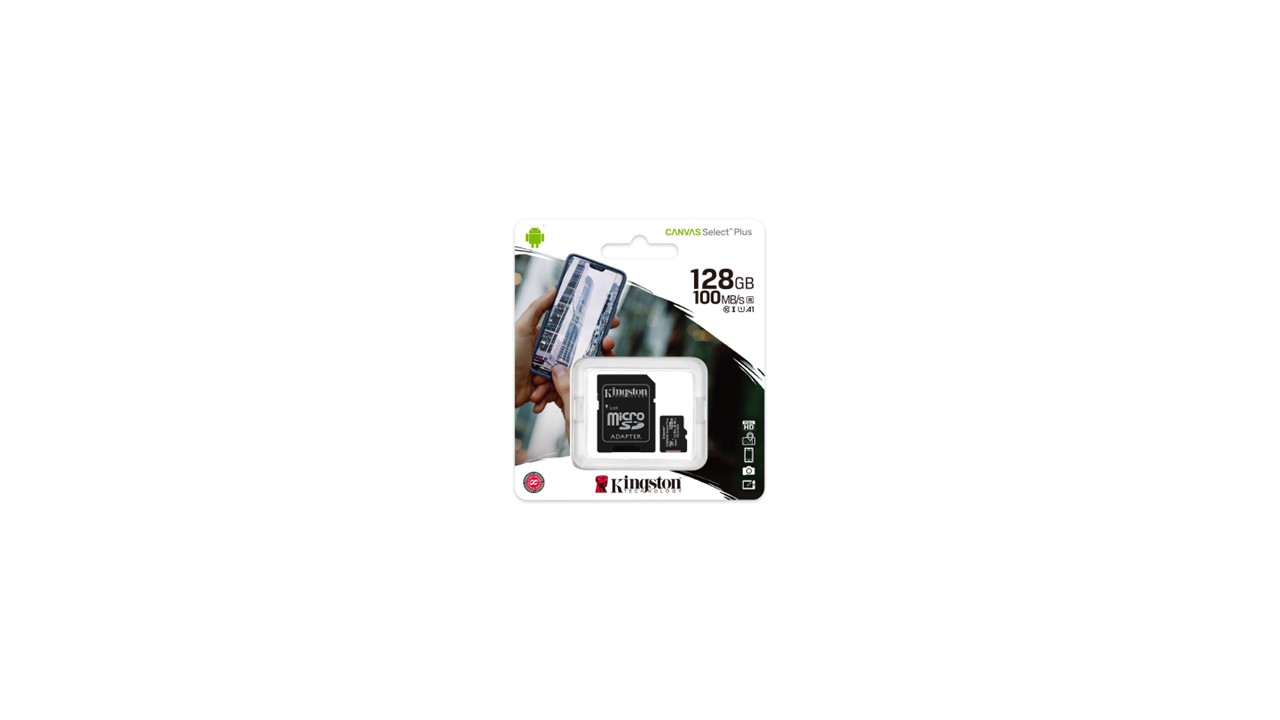 Tarjeta Micro SD Canvas Select Plus 128GB Clase Kingston