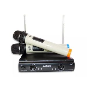 Micrófonos Inalámbricos AudioPro Doble Vocal UHF AP02040